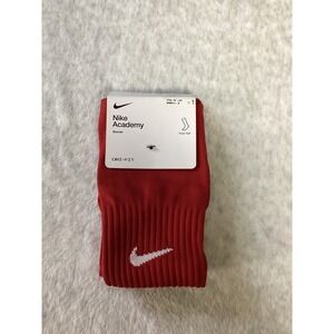 Nike Academy Soccer Socks Red Dri-FIT Knee-High Youth 3Y-5Y Women 4-6 SX4120-601